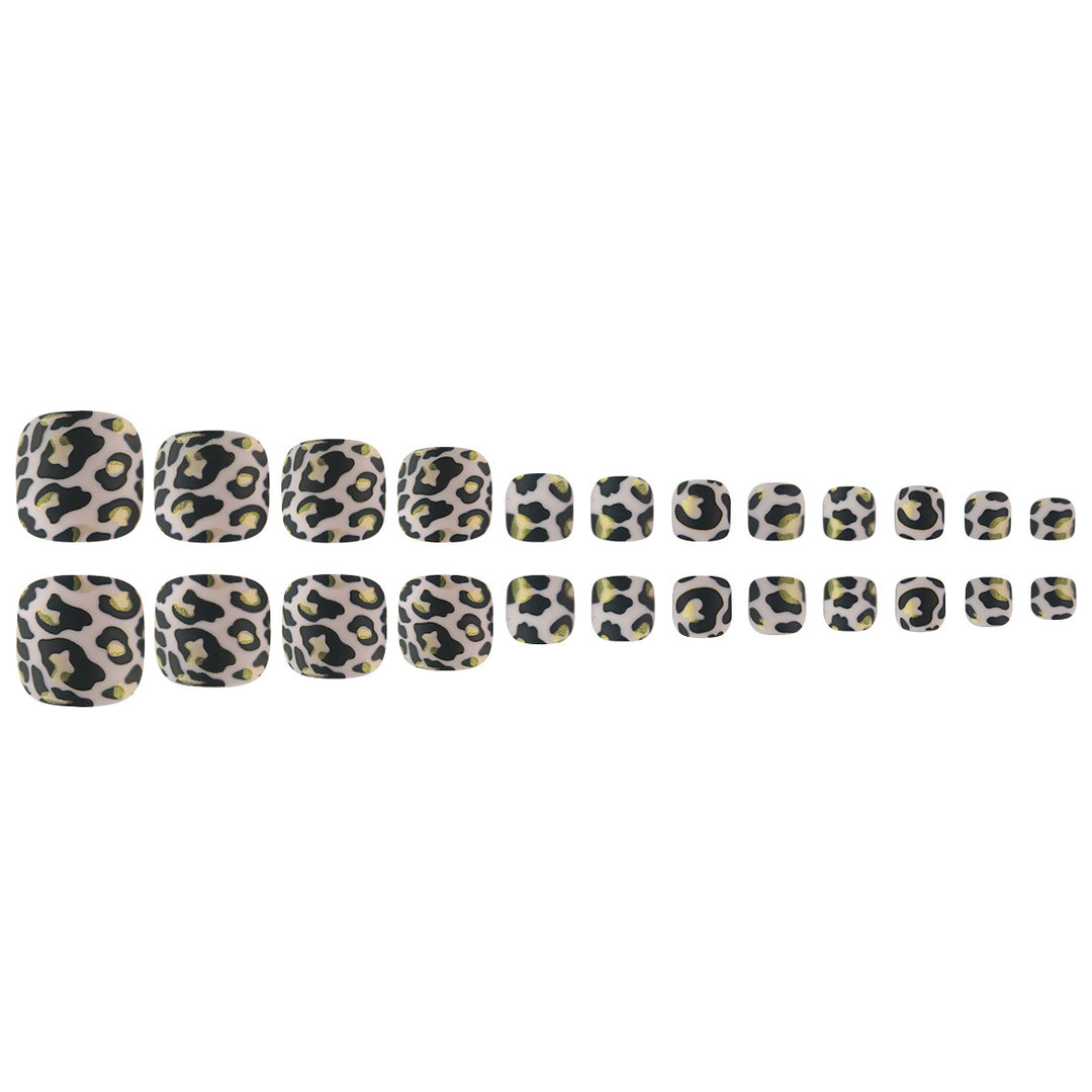 Artistic Leopard Print Toe Nail Art Kalsten