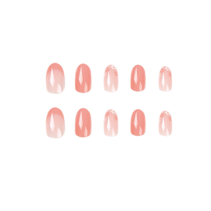 Artificial nail art with elegant floral design Kalsten