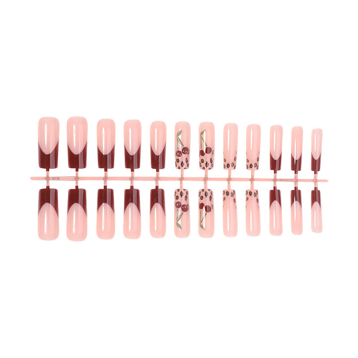 Elegant Artificial Nail Collection with Floral Accents Kalsten