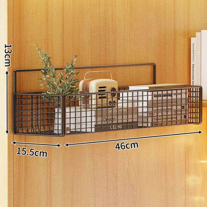 Wall-Mounted Metal Mesh Storage Basket