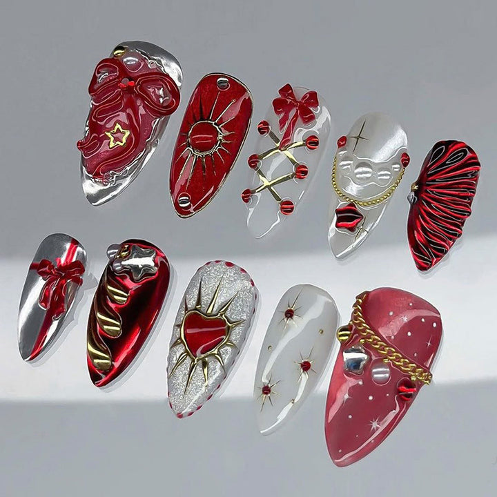 Holiday-Themed Press-On Nail Art Collection Kalsten