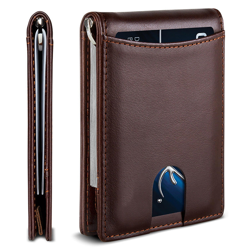 Ultra-Slim RFID-Blocking Leather Cardholder Kalsten