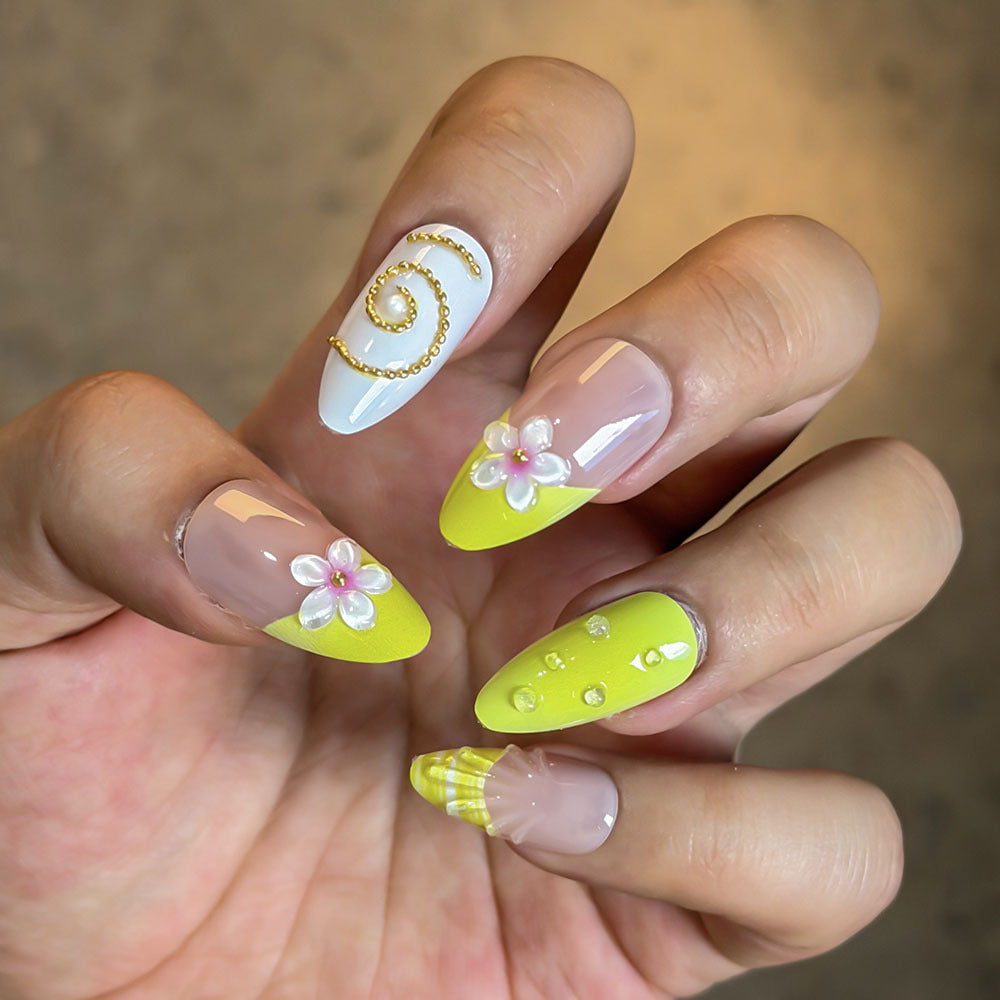Artistic Designed Press-On Nail Set Kalsten