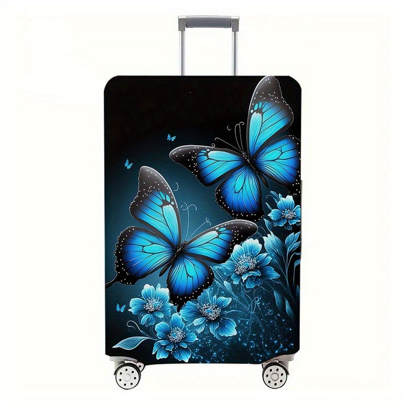 Women's hard-shell suitcase with floral butterfly motifs Kalsten