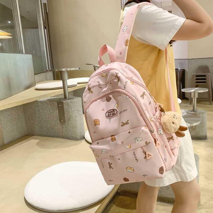 Playful Character-Themed School Backpack