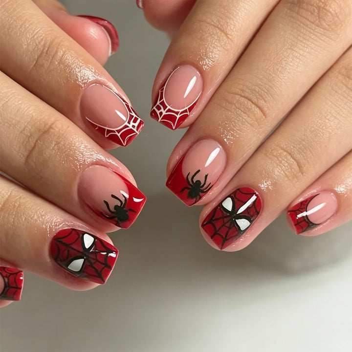 Spider Web Halloween Nail Art Extensions Kalsten