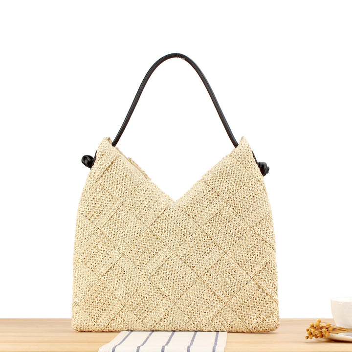 Handbag with Modern Geometric Knit Pattern Kalsten