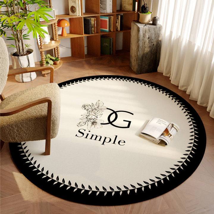 Artistic Abstract Round Area Rug for Home Decor