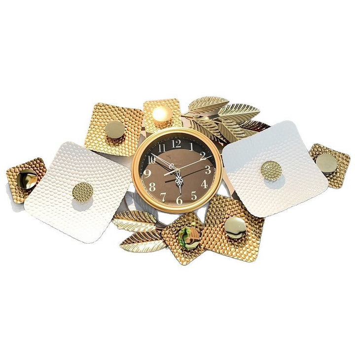 Contemporary Floral Wall Clock Sculpture Kalsten