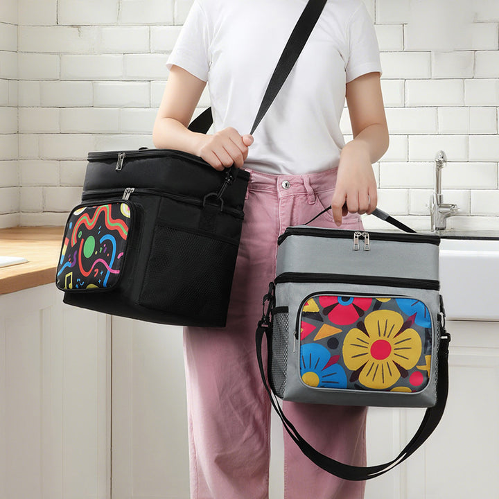 Insulated Floral Lunch Cooler Bag Kalsten