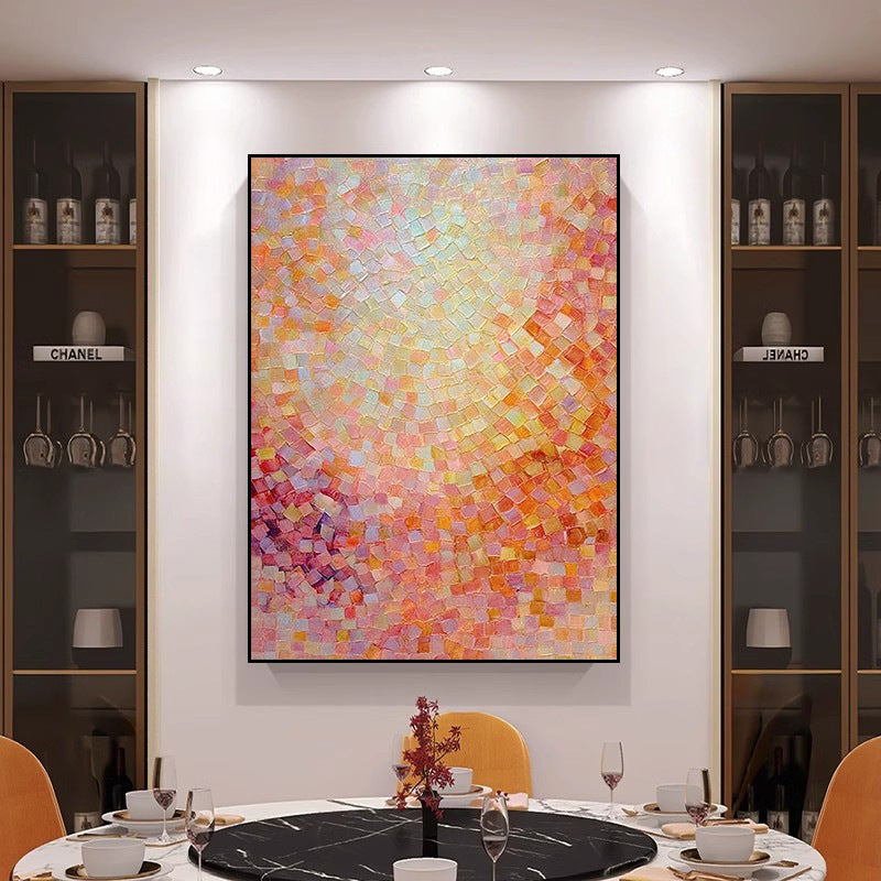 Decorative Abstract Mosaic Canvas Art