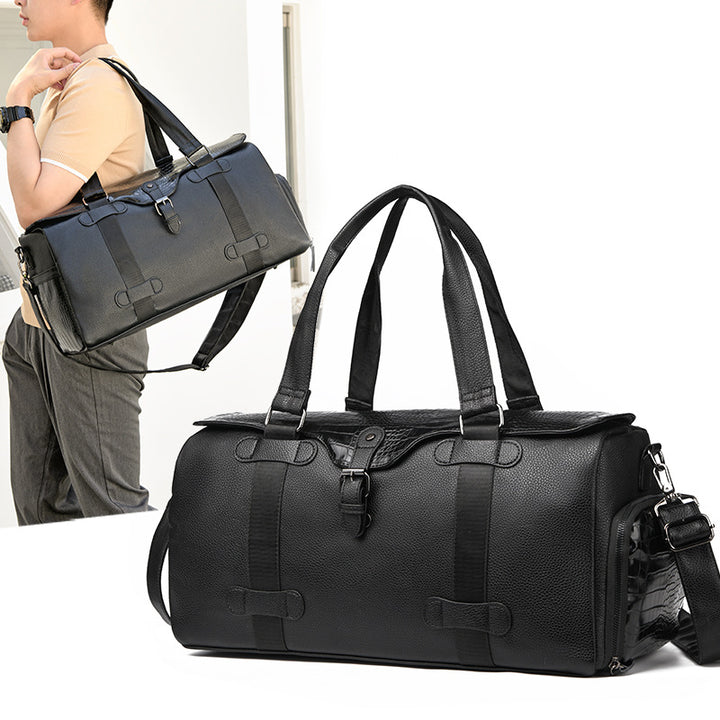 Classic Leather Travel Duffel Bag Kalsten