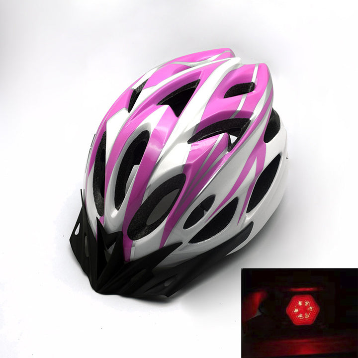 Mountain bike helmet with integrated safety light and dynamic ventilation Kalsten