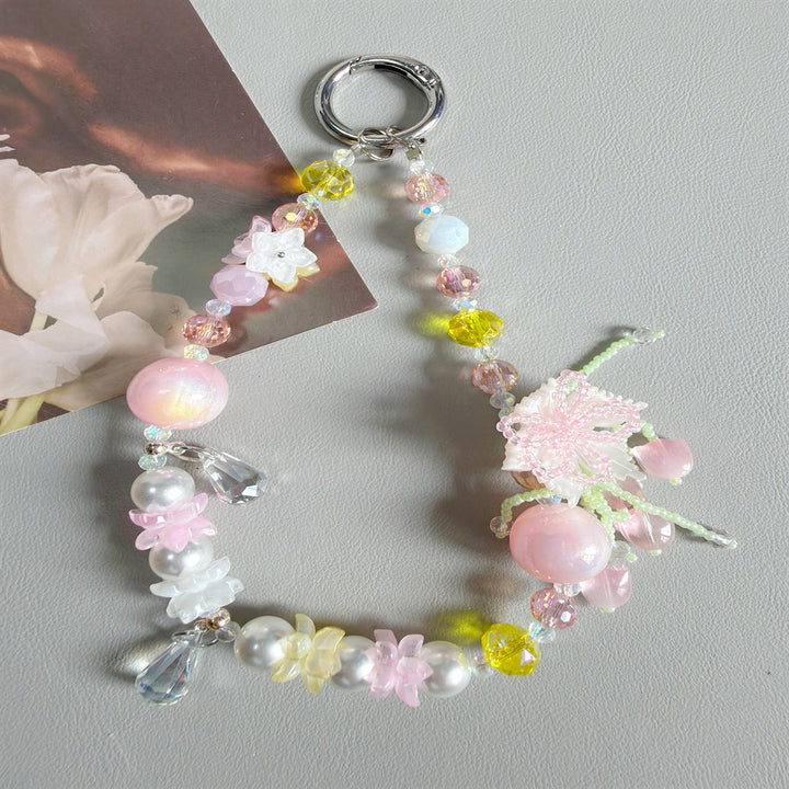 Floral Acrylic Charm Keychain Kalsten