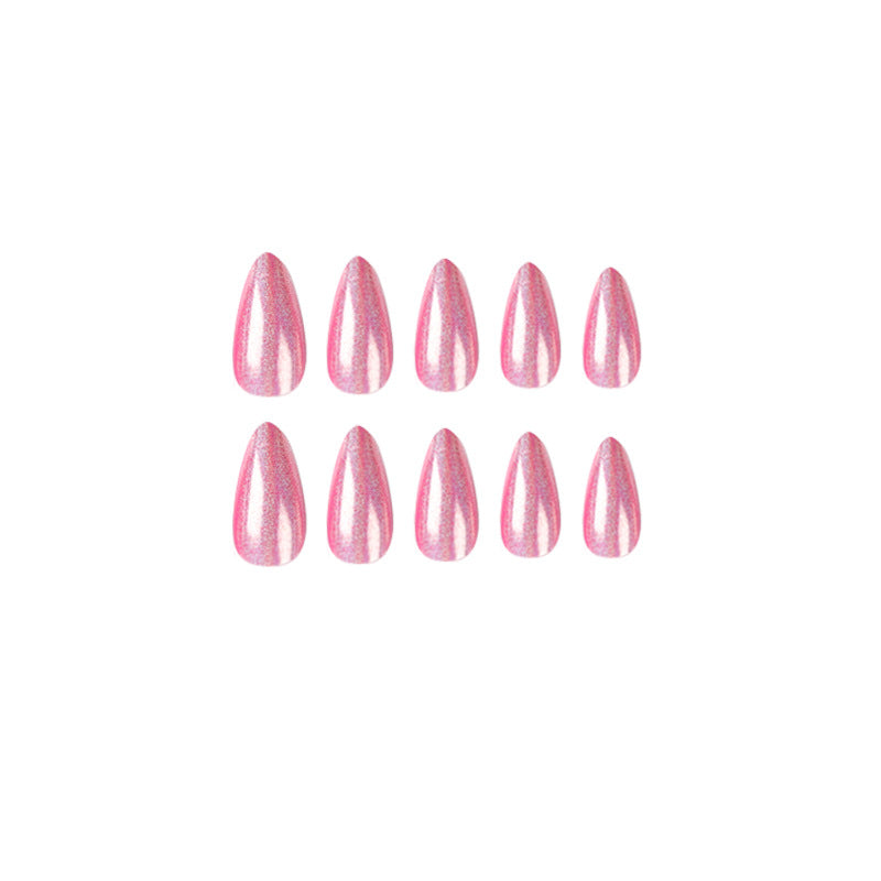 Artful stiletto nails with holographic shine Kalsten