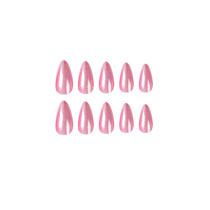 Artful stiletto nails with holographic shine Kalsten