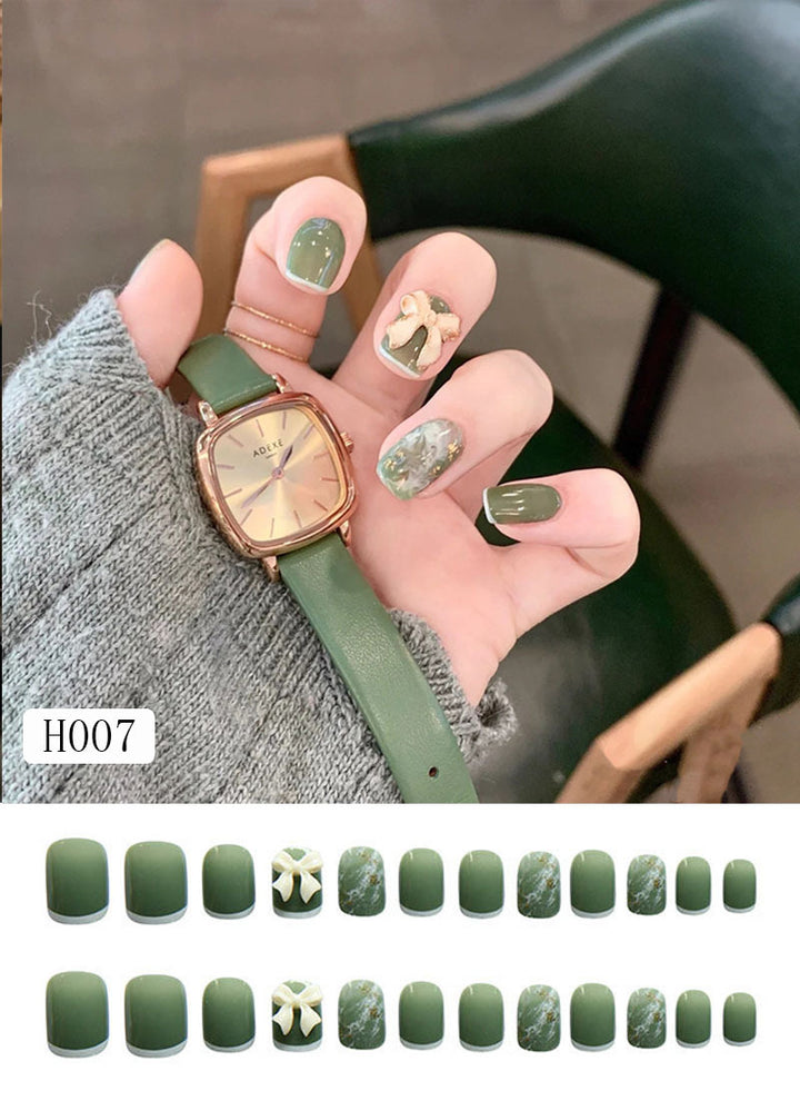 Artificial nail tips with bow design Kalsten