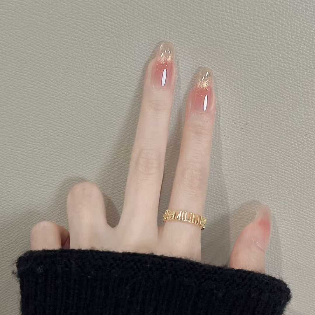 Elegant Ombre Glitter Nail Art Extensions