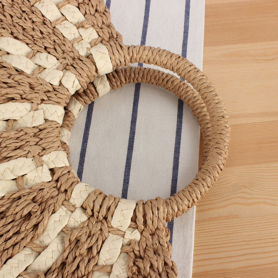 Tote bag with handcrafted weave Kalsten
