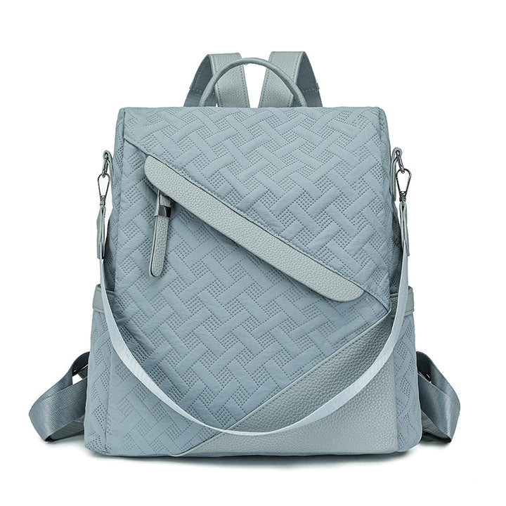 Elegant Textured Leather Backpack Kalsten