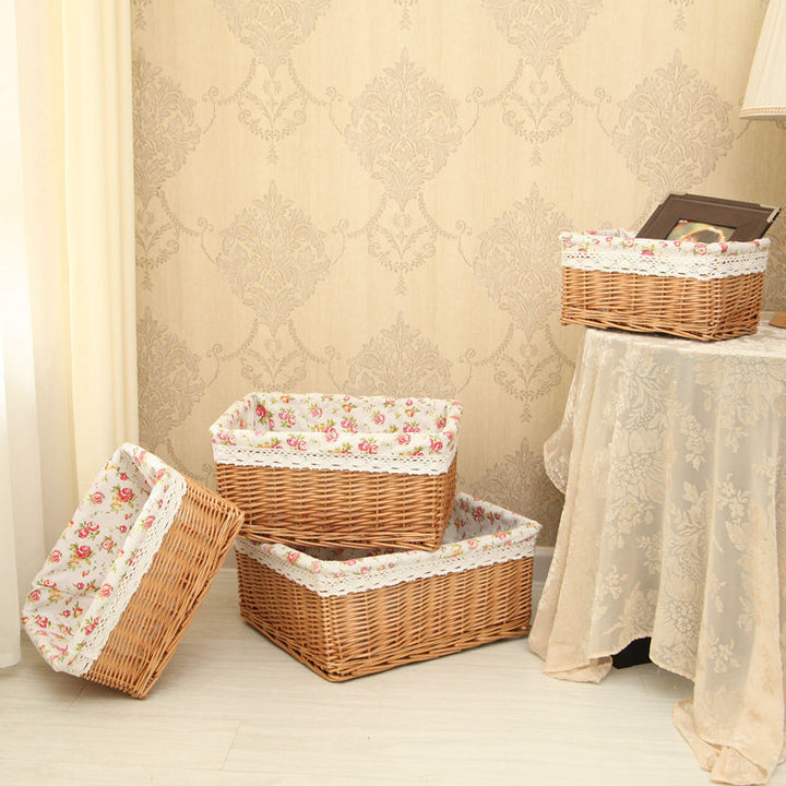 Decorative Woven Storage Basket with Liner Kalsten