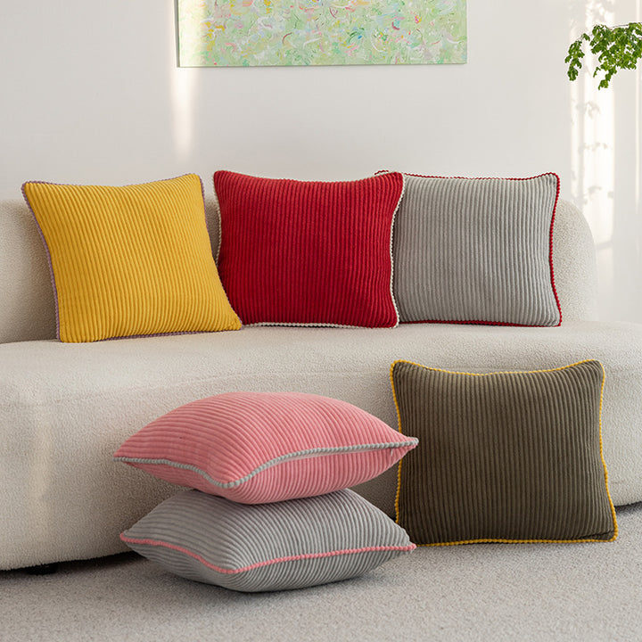 Textured Corduroy Decorative Pillow