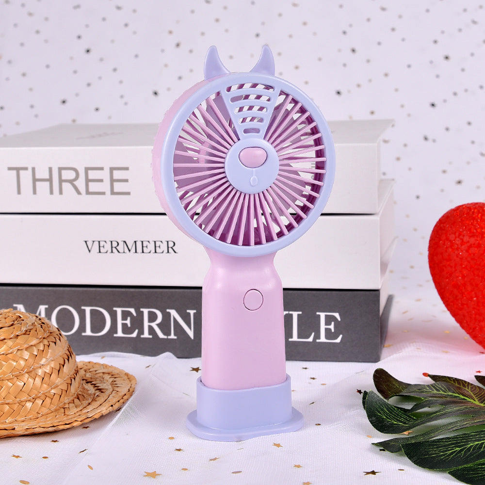 Portable Bunny-Themed Handheld Fan Kalsten