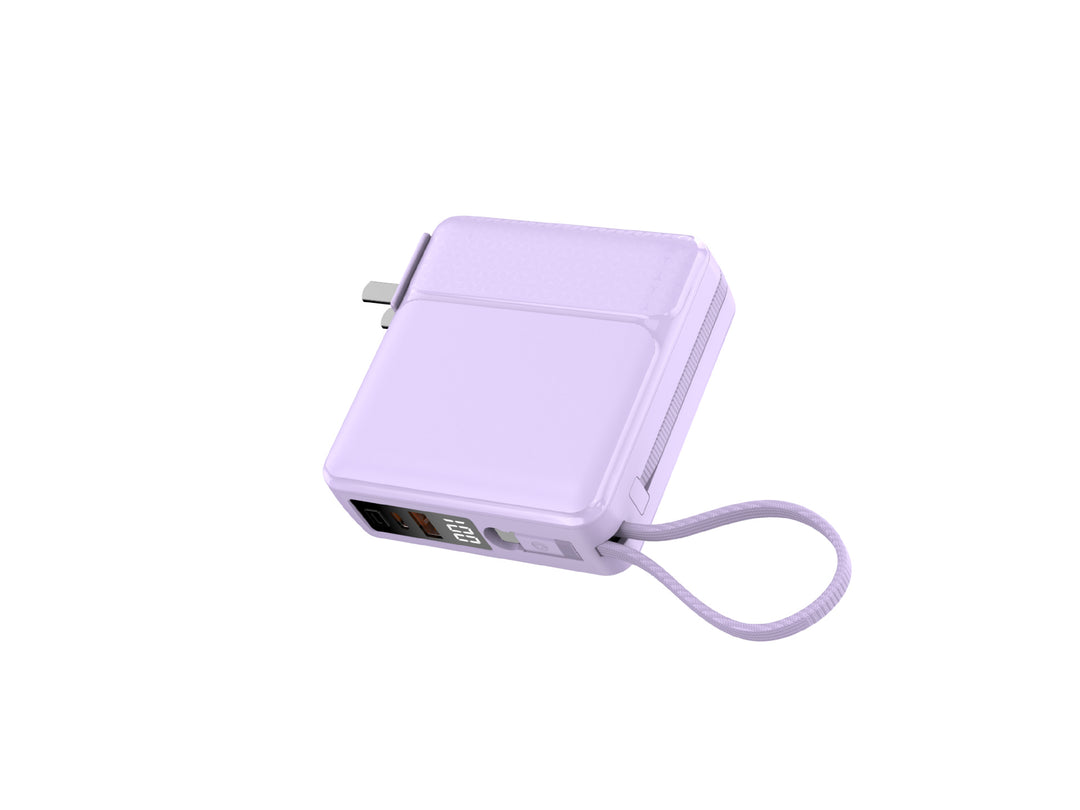Compact quick-charge power bank with LCD display and integrated safety technology Kalsten