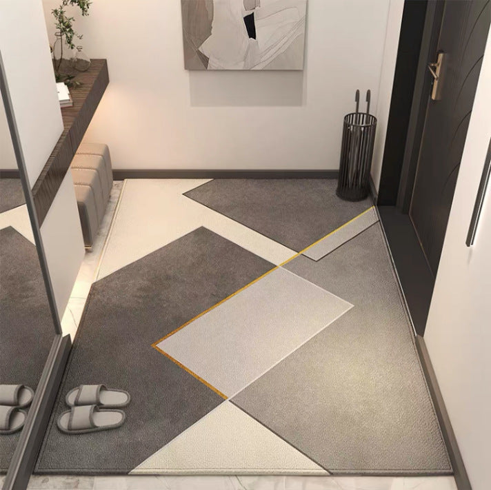 Geometric Patterned Non-Slip Entrance Mat