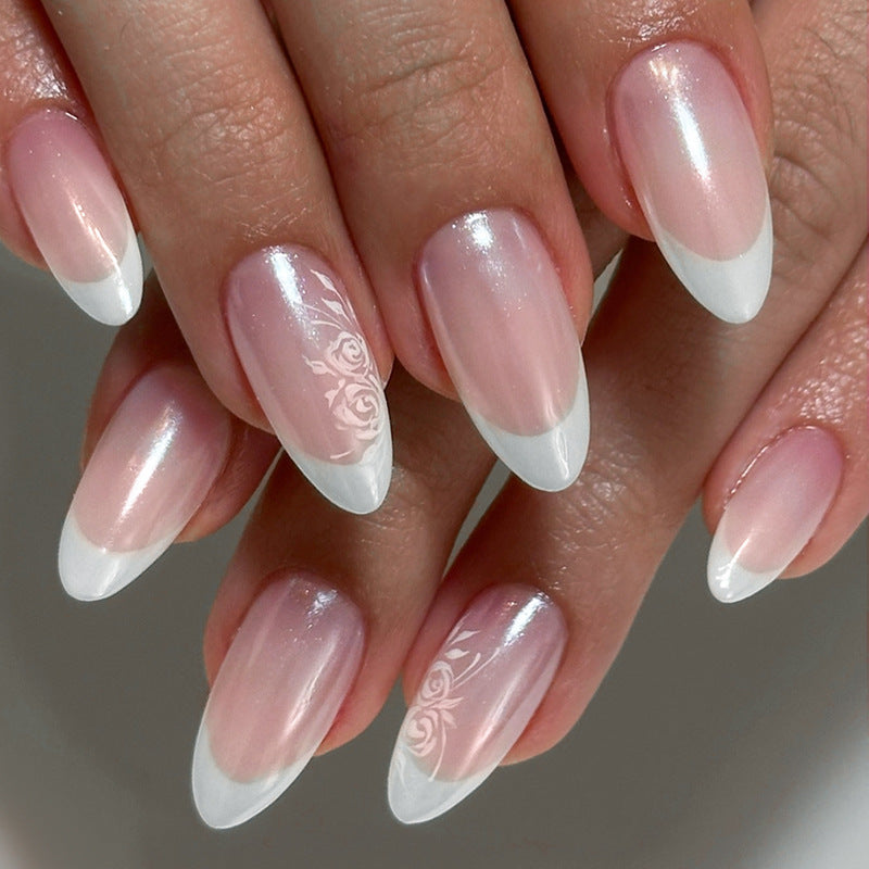 Elegant French Tip Press-On Nails Kalsten