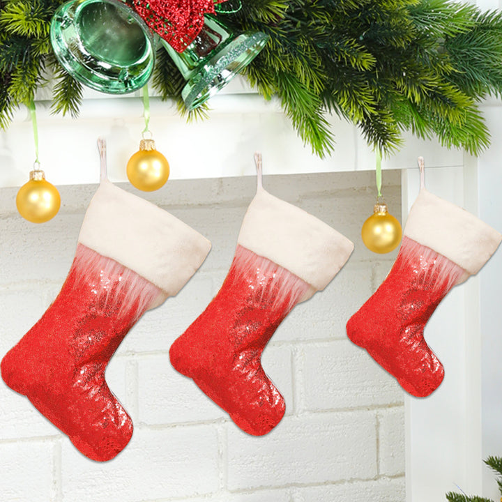 Decorative Sequin Christmas Stockings