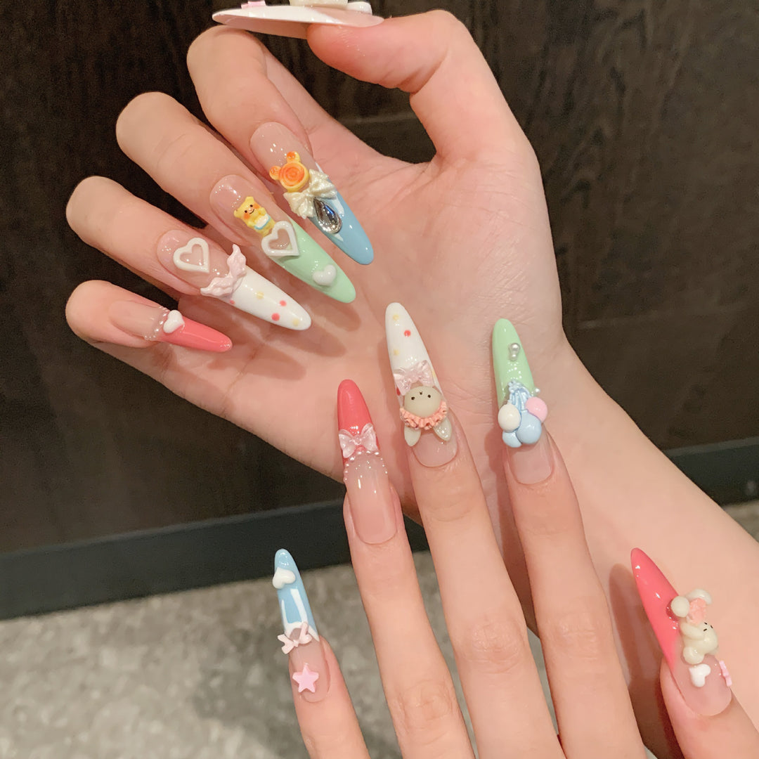 Creative Thematic Press-On Nail Set