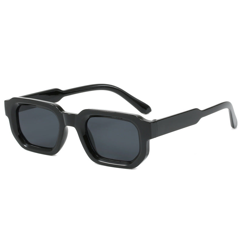 Women's fashionable square sunglasses with clear frame Kalsten