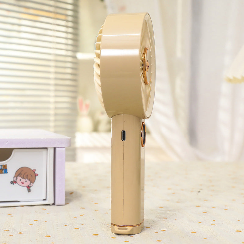 Women Portable Hand Fan with USB Charging Option and Intuitive Design Kalsten