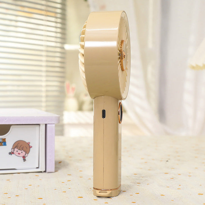 Women Portable Hand Fan with USB Charging Option and Intuitive Design Kalsten