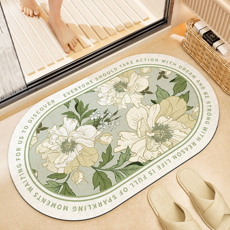 Stylish Floral Bath Mat