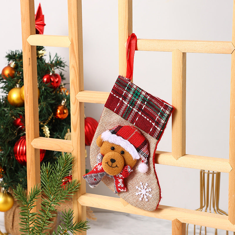 Festive Christmas stocking with reindeer motif Kalsten