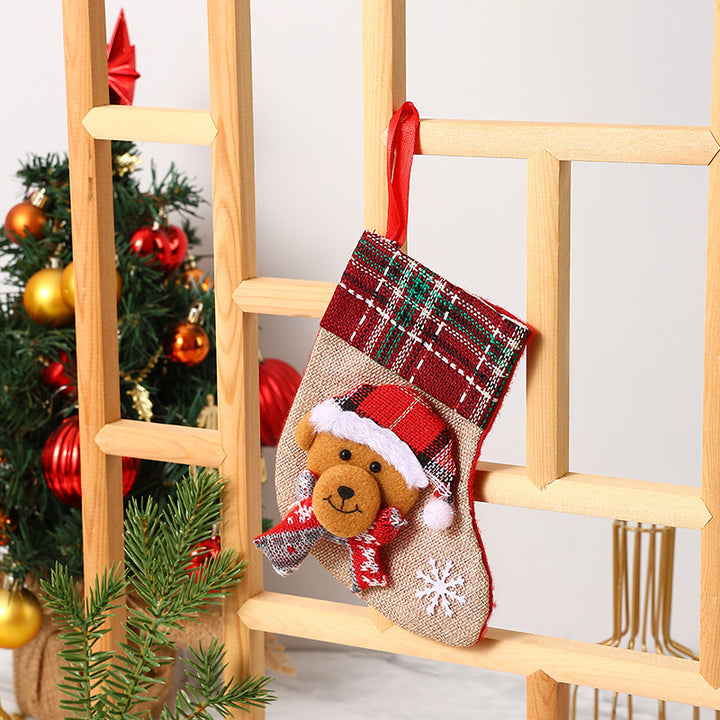Festive Christmas stocking with reindeer motif Kalsten