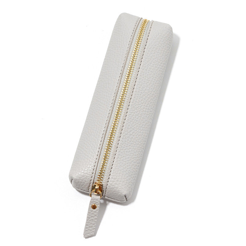 Premium Leather Zippered Pencil Case Kalsten