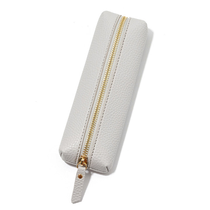 Premium Leather Zippered Pencil Case Kalsten