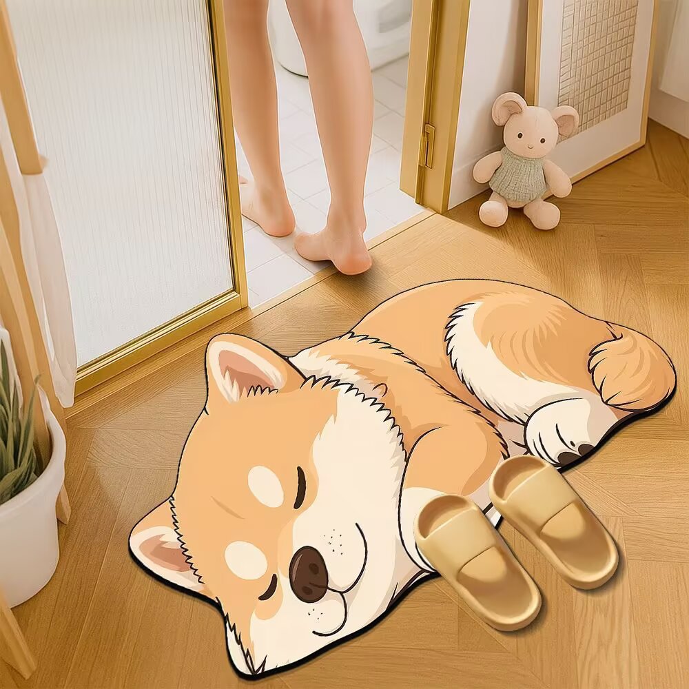 Decorative Cat-Themed Area Mat