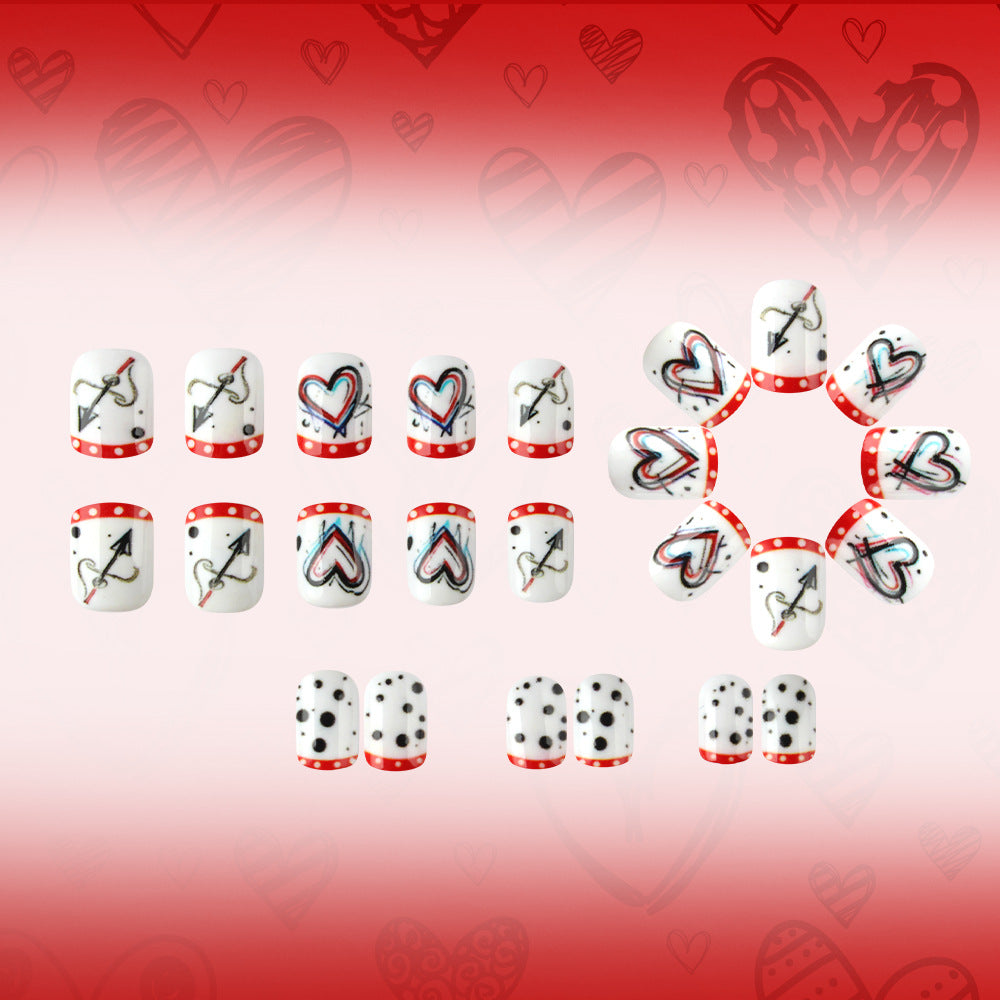 Artistic Heart-Themed Nail Art Kalsten