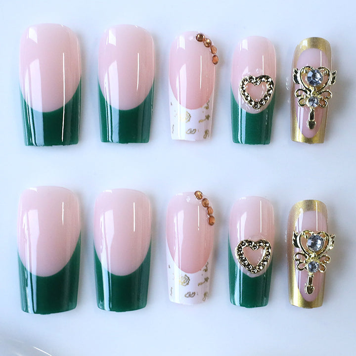 Luxurious Acrylic Nail Art Enhancements with Gem Accents Kalsten