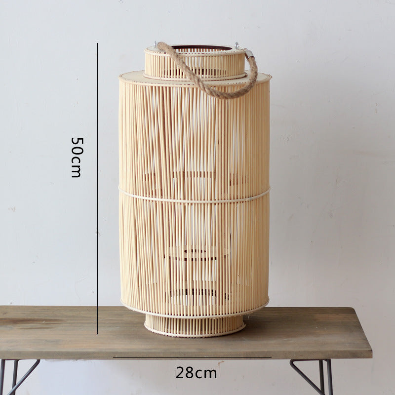 Decorative lantern made of woven material Kalsten