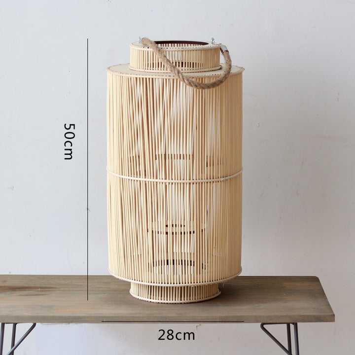 Decorative lantern made of woven material Kalsten