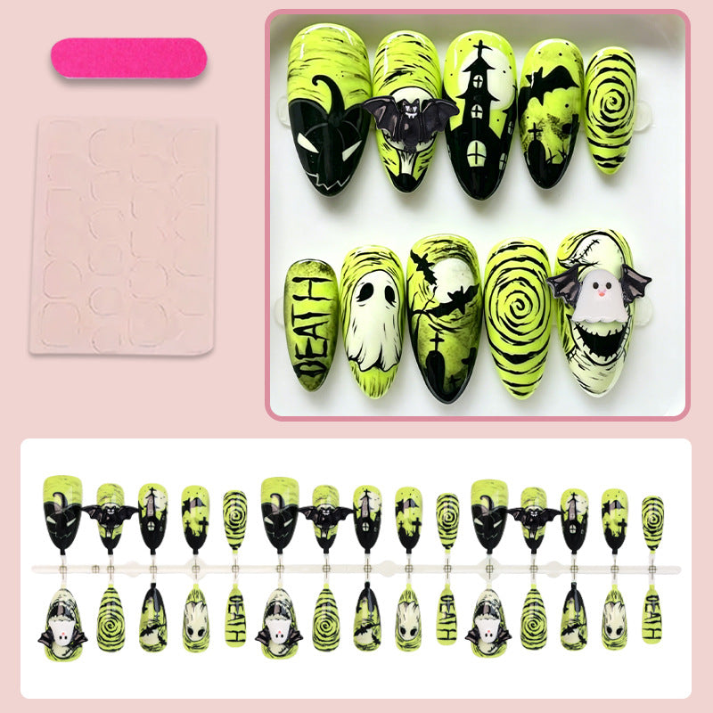 Halloween Artificial Nail Set with Creepy Designs Kalsten
