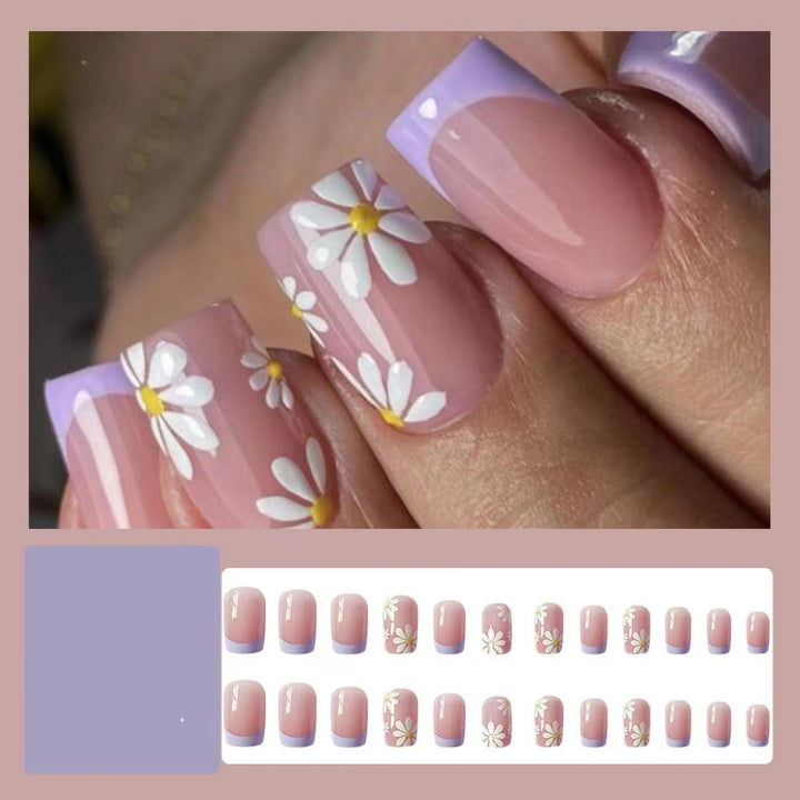 Floral Design Press-On Nail Set Kalsten