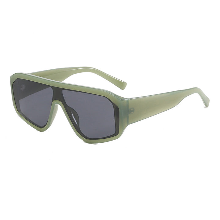 Women Fashionable Oversized Sunglasses in Futuristic Design Kalsten