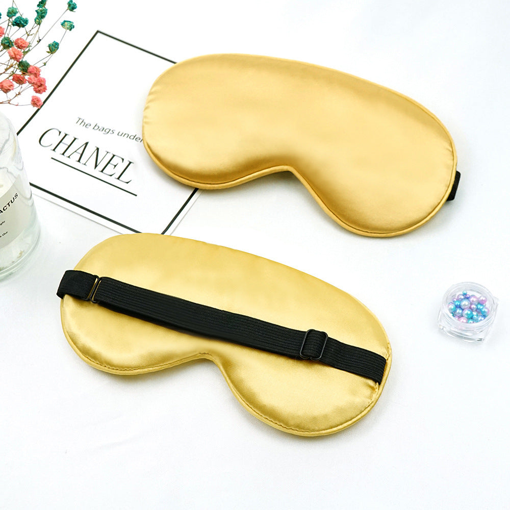 Unisex nan luxurious silk sleep mask with contoured eye cavity and adjustable elastic band Kalsten