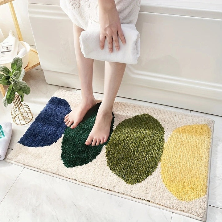 Decorative Bath Mat with Inspirational Text